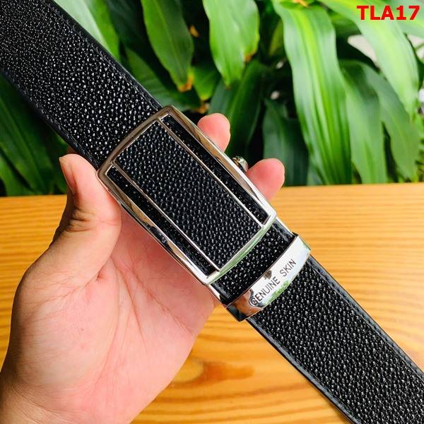 Dây nịt bản lớn 4cm da cá đuối Thái Lan TLA17