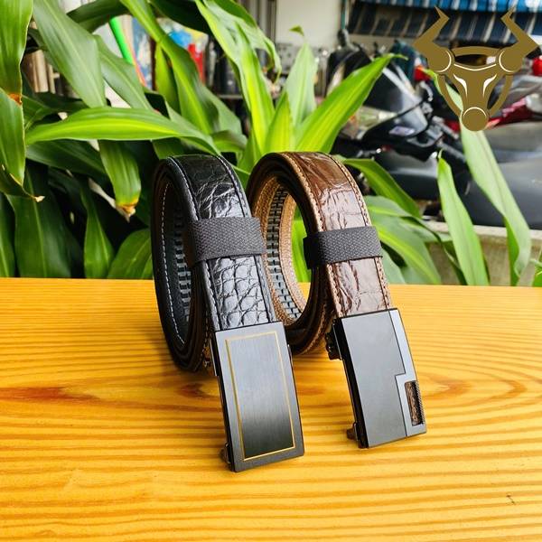 Thắt lưng da cá sấu FAA9B2 cao cấp, sang trọng, bền bỉ, lịch lãm.