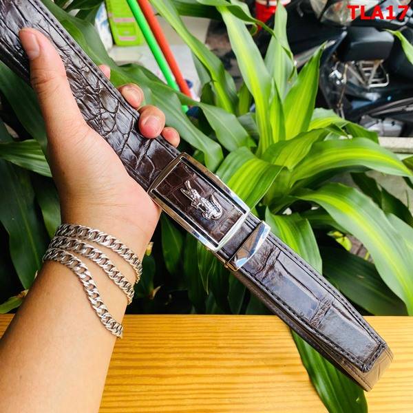 Thắt lưng da cá sấu FBA9B2 màu nâu đất lịch lãm, sang trọng, bền bỉ, cao cấp.