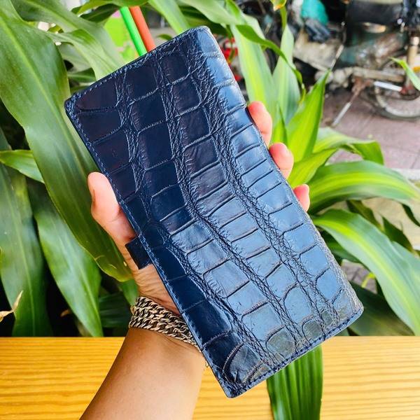 Ví da cá sấu Thái Lan vân tự nhiên BYA8.