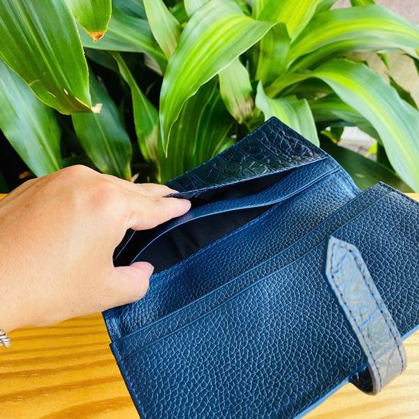 Quà tặng ví da cá sấu nam sang trọng BYA8.