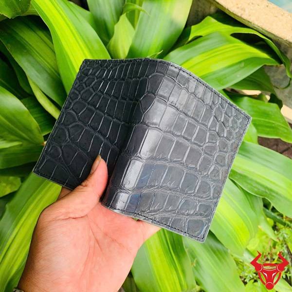 Ví da thật màu xám – quà tặng quý ông thành đạt.
