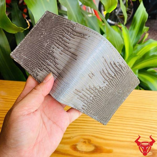 Ví da kỳ đà xám thanh lịch, cá tính cho nam.