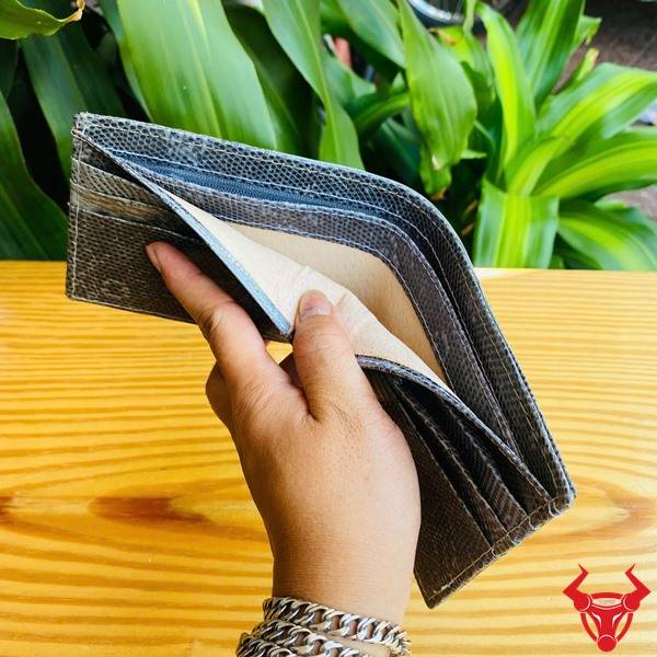 Ví nam cá tính da kỳ đà xám độc đáo VCA18.
