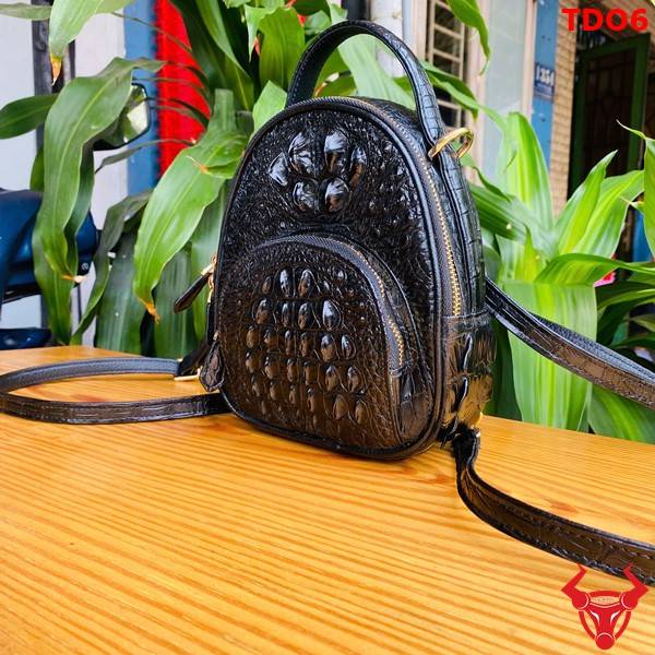 Balo nữ mini da cá sấu thật TDO6.