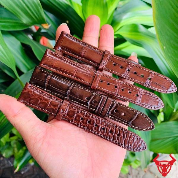 Dây đồng hồ da cá sấu cao cấp lịch lãm.