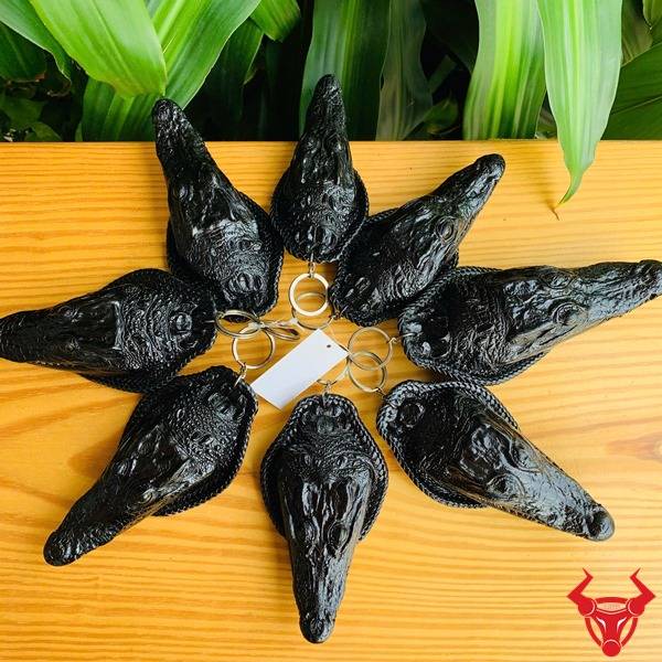 Móc khóa đầu cá sấu cực chất cao cấp cho quý ông.