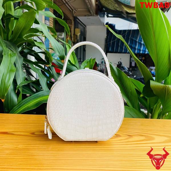 Túi xách nữ da cá sấu cao cấp TWBA8 bạch tạng.