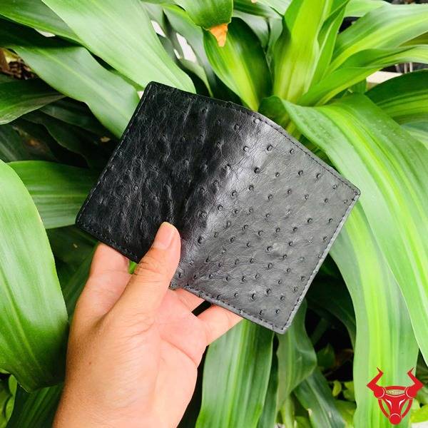 Ví mini nam cao cấp từ da bụng đà điểu.