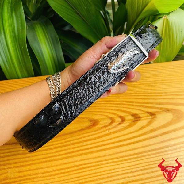 Thắt Lưng Nam TSK122 Da Cá Sấu Gù – Phong Cách Doanh Nhân Thắt lưng cá sấu gù lưng phong cách doanh nhân TSK122.