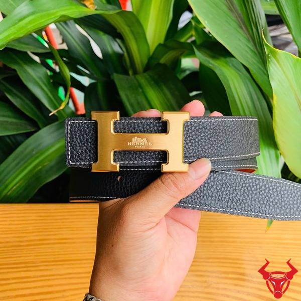 Thắt lưng da bò TLK16 khóa chữ H sang trọng cho quý ông.