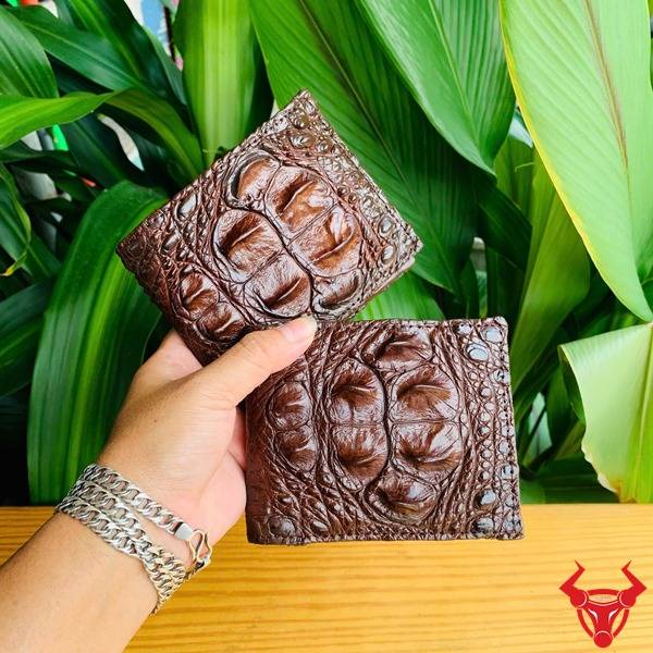 Ví da nam VCA4 2 mặt cá sấu 8 gù cao cấp, đậm chất thời trang.