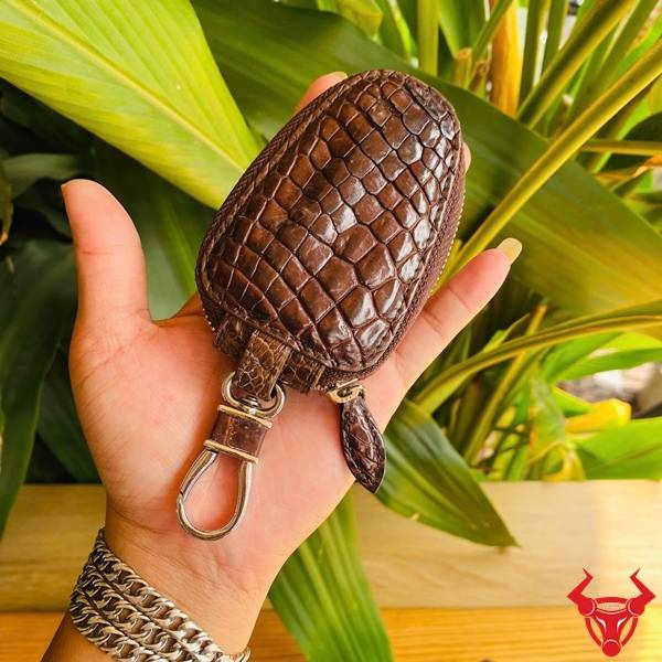 Bao Da Cá Sấu Bảo Vệ Chìa Khóa Ô Tô An Toàn Bao da cá sấu thủ công tinh xảo.