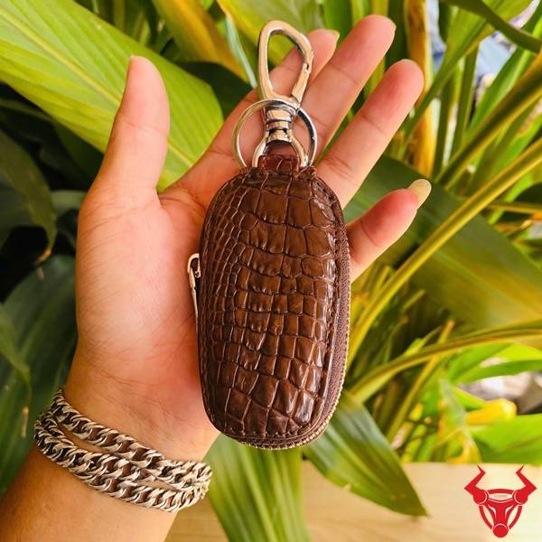 Phụ Kiện Bao Da Cá Sấu Cho Smart Key Bao da cá sấu bảo vệ chìa khóa toàn diện.
