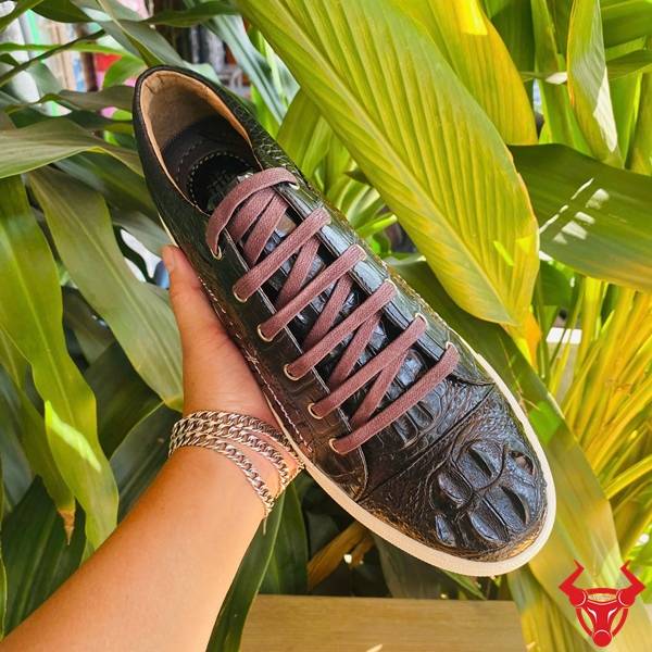 Giày da cá sấu gù sang trọng nam