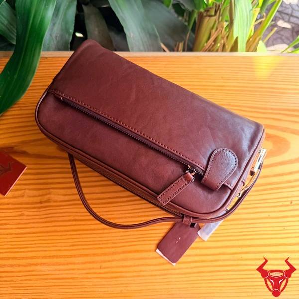 Clutch cầm tay CL69 da bò bền bỉ.