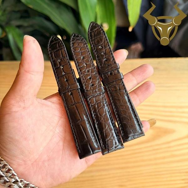 Dây da cá sấu 20mm phụ kiện đồng hồ sang trọng