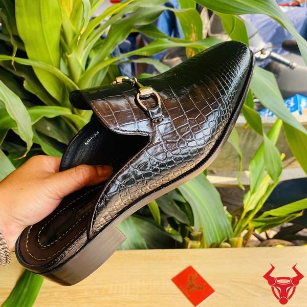 Giày sục da cá sấu bền đẹp cao cấp