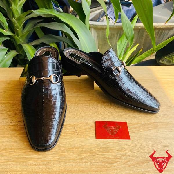 Giày sục da cá sấu thời trang cao cấp