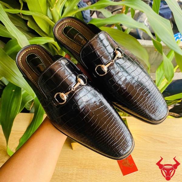 Giày sục thời trang da cá sấu GDA8