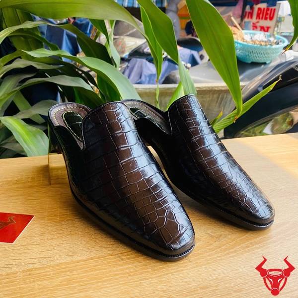 Giày sục da cá sấu bền bỉ cao cấp
