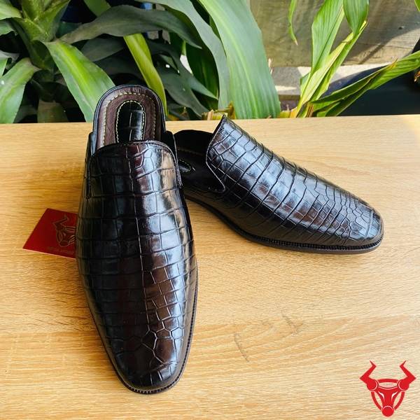 Giày sục da cá sấu cao cấp cho nam