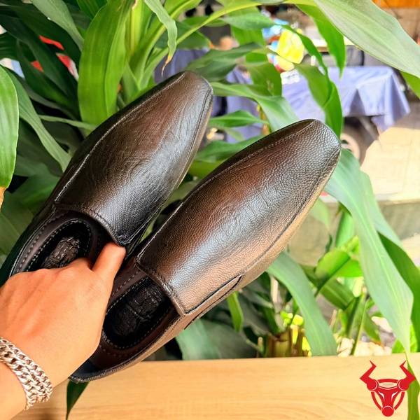 Giày Tây Da Đà Điểu Phong Cách Cao Cấp Giày tây da đà điểu size 40.5.