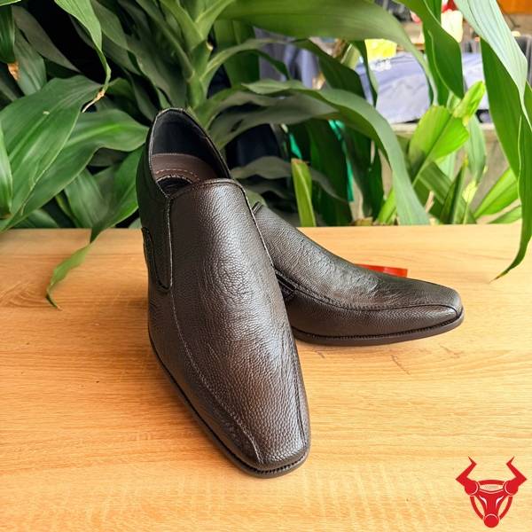 Giày Tây Da Đà Điểu Trơn Lịch Lãm Giày tây da đà điểu nam cao cấp.
