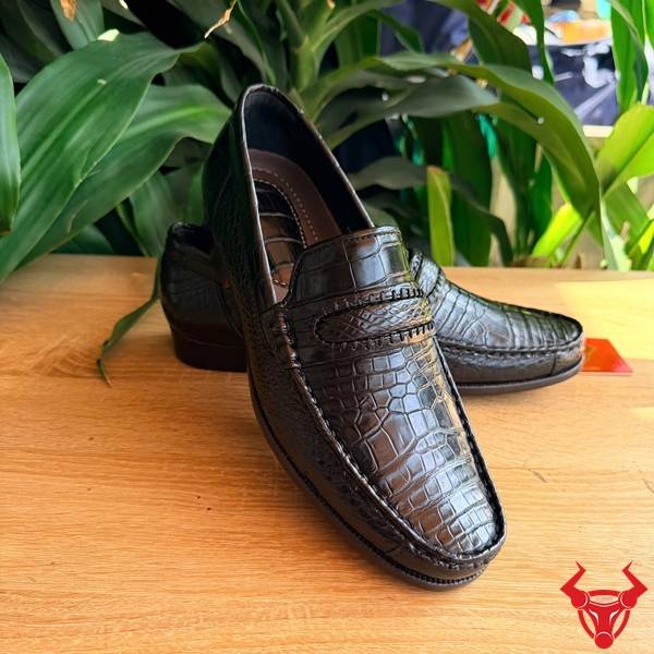Giày Lười Da Cá Sấu Đẳng Cấp Nam Giày tây lười da cá sấu tinh xảo