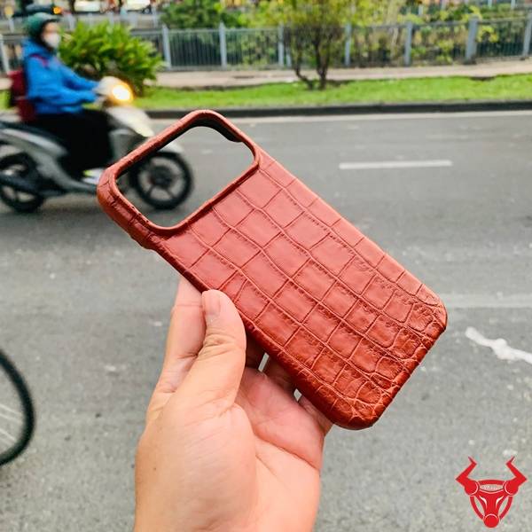 Ốp lưng da cá sấu bảo vệ iPhone 17 Pro Max