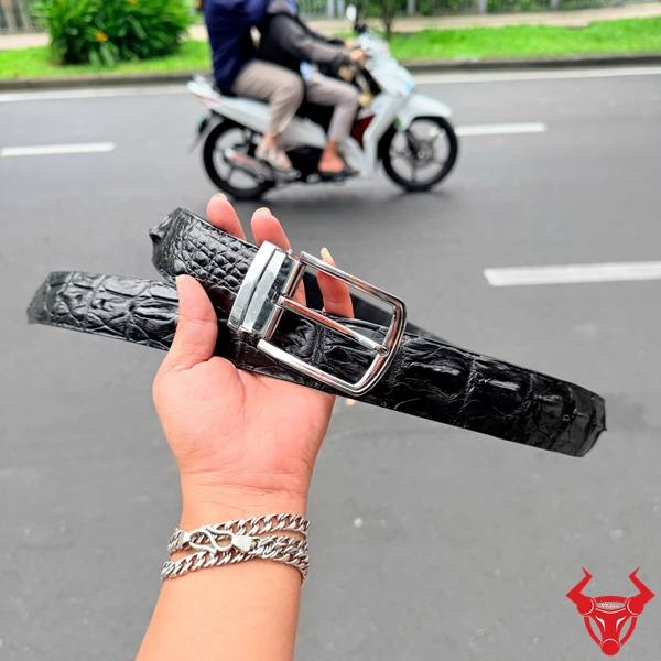 Thắt lưng da cá sấu bản 4cm TLA4B4 thiết kế lịch lãm