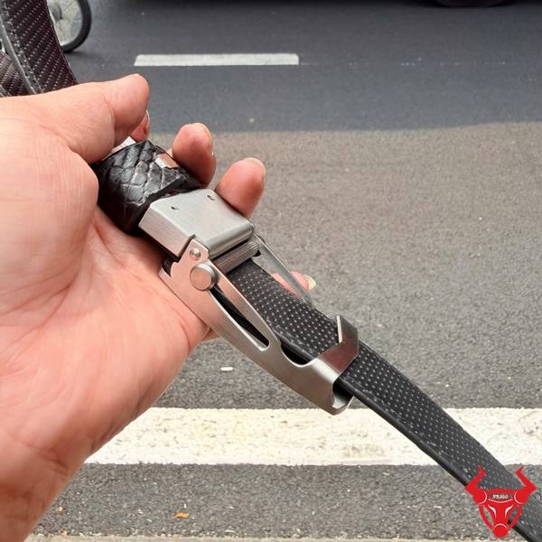 Thắt Lưng Da Bụng Cá Sấu Bản 3.5cm Thắt lưng da bụng cá sấu bản chuẩn nam.