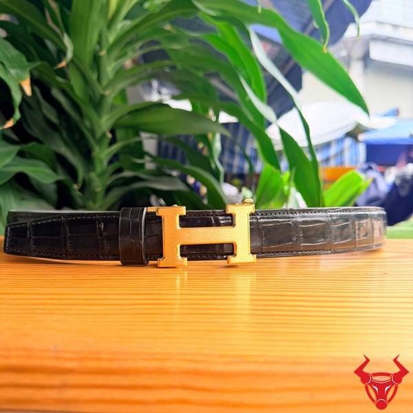Thắt Lưng Liền Da Bụng Cá Sấu TSK103 Phụ kiện thắt lưng da cá sấu cao cấp.