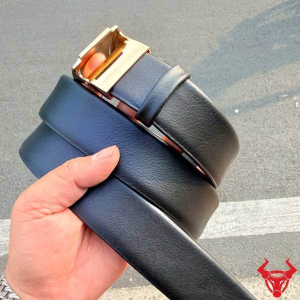 Thắt lưng da bò Nappa khóa tự động TLRN05 lịch lãm.