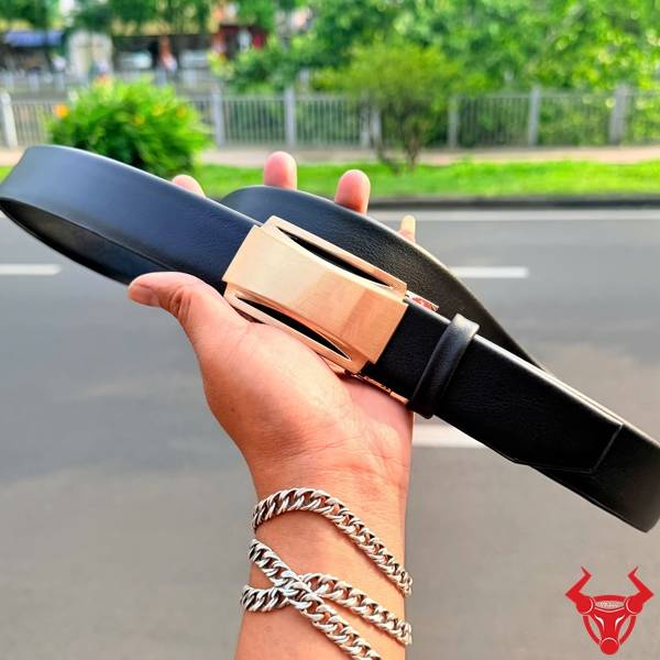 Thắt lưng nam da bò Nappa TLRN05 thiết kế hiện đại.