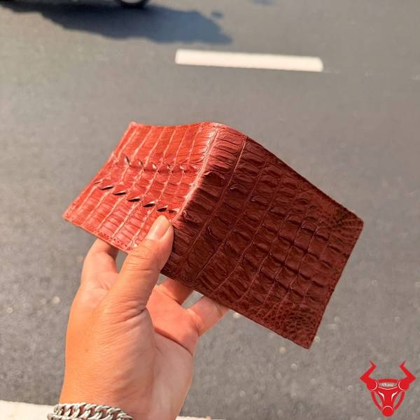 Ví Da Cá Sấu Thật Cao Cấp Kiểu Gai Lưng Ví da cá sấu gai lưng vân độc bản