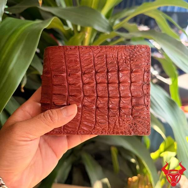 Ví Da Cá Sấu Gai Lưng Độc Bản Thời Trang Ví da cá sấu thật cao cấp cho nam giới