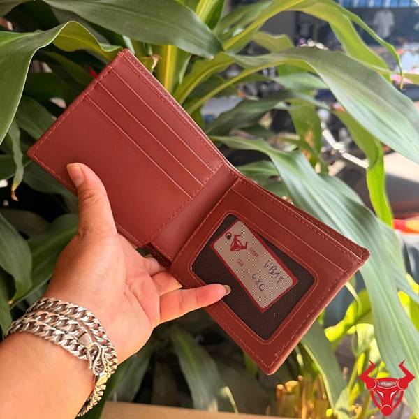Ví Da Cá Sấu Gai Lưng Đẳng Cấp Nam Giới Ví da cá sấu thật kiểu gai lưng màu nâu đỏ