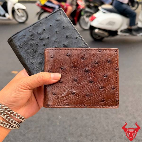 Ví nam da bụng đà điểu VCD3 cao cấp