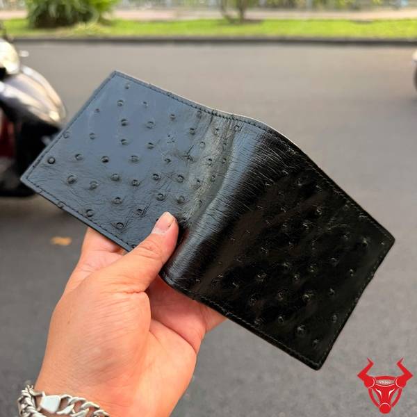 Ví nam da bụng đà điểu phong cách