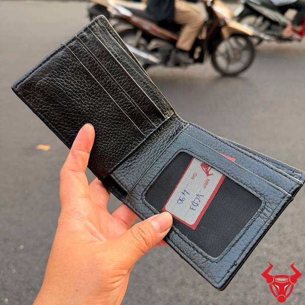 Ví nam da bụng đà điểu bền đẹp