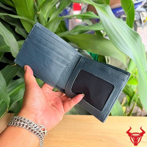 Ví Nam Da Cá Sấu Thái Lan Màu Xanh Navy Thời Trang Ví nam da cá sấu VBA8-TL xanh navy cao cấp