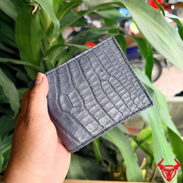 Ví nam da cá sấu Thái Lan thiết kế tinh xảo