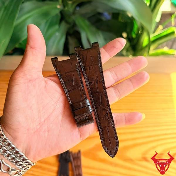 Dây đồng hồ da cá sấu Tissot bền đẹp size 27-18mm