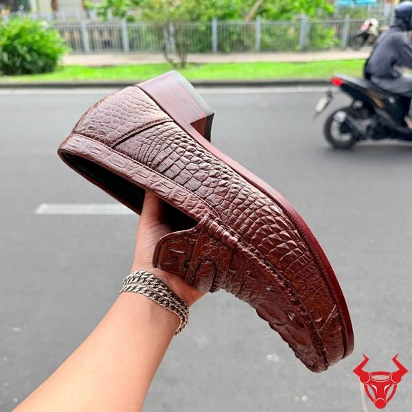 Giày lười đế cao 7cm giúp tăng chiều cao nam