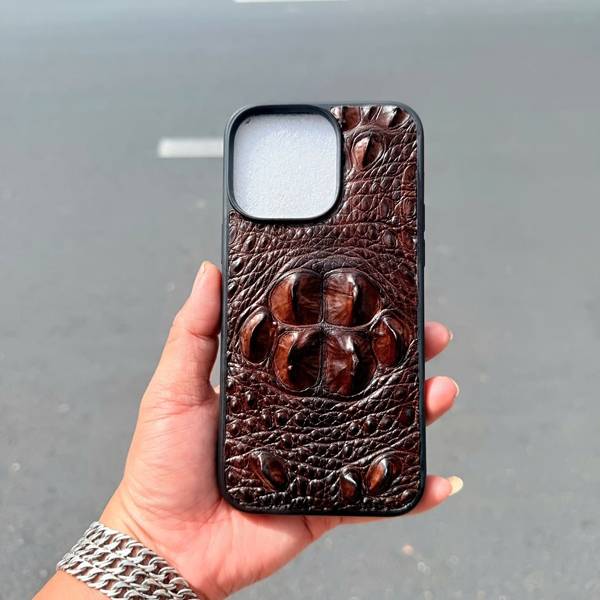 Ốp da cá sấu gù ngược bảo vệ iPhone 14 Pro Max