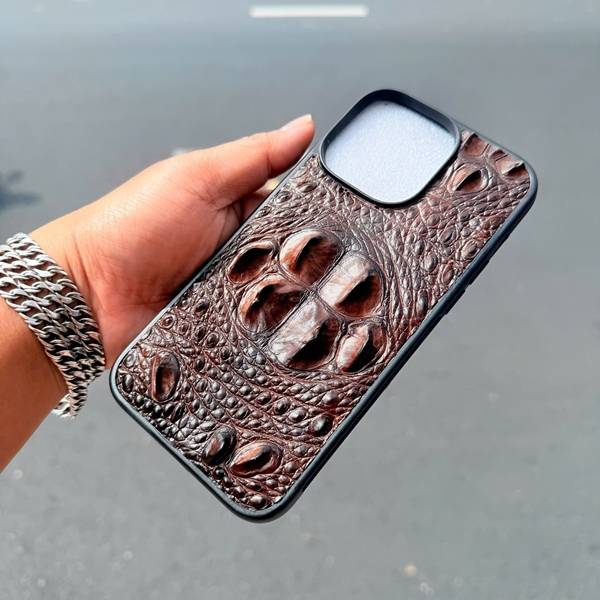 Ốp lưng da cá sấu gù ngược iPhone 14 Pro Max thời thượng