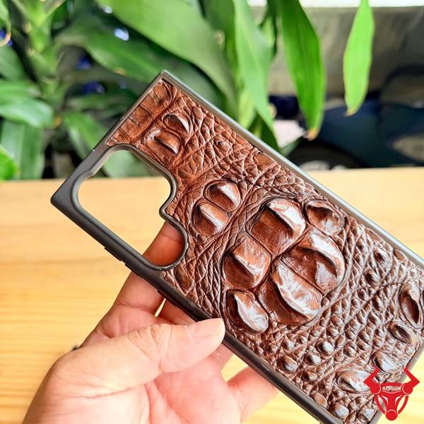 Ốp da cá sấu 8 gù OSBA4 cao cấp cho S24 Ultra