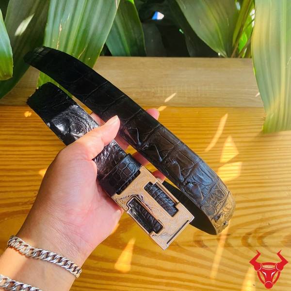 Thắt lưng nam da cá sấu gù TSK105 phong cách lịch lãm