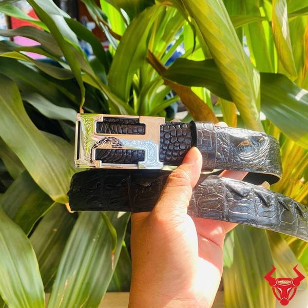 Thắt lưng nam da cá sấu gù TSK105 cao cấp